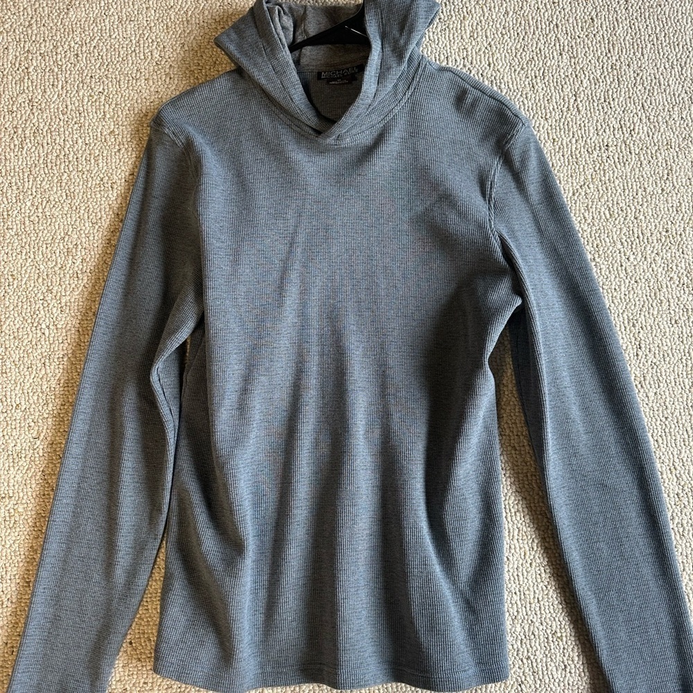 Michael Kors Gray Hooded Sweater